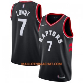 Maillot NBA Toronto Raptors Kyle Lowry 7 Nike 2017-18 Noir Swingman - Homme